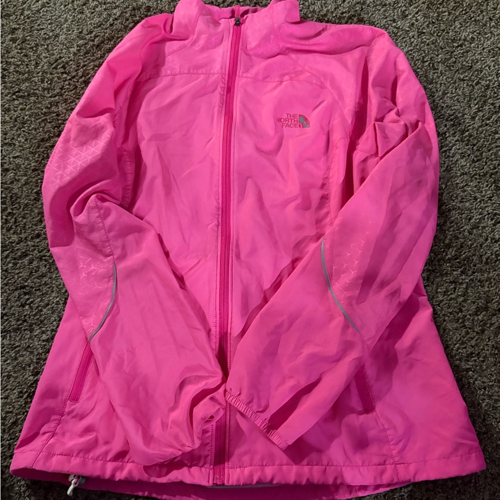 The North Face Women's Vibrant Pink Windbreaker Jacket